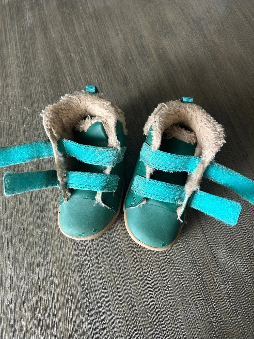 Ten Little Furry High Tops, Sz. 8, Gently Used.